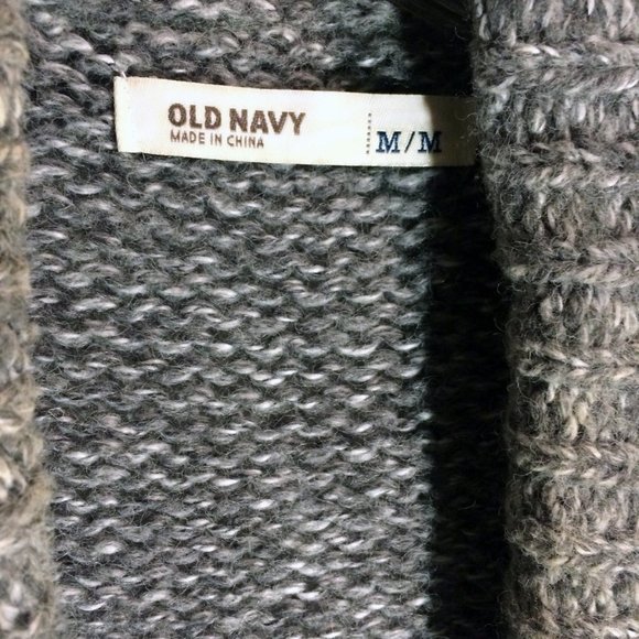 Old Navy Gray Black Cream Sweater Size Med - Picture 7 of 7